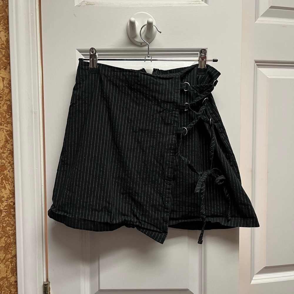 Wild Fable Black Pinstripe Women's Skirt